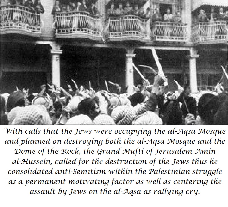 Hevron and Jerusalem rioting once reqarded in Hevron by pulling Jews from homes and businesses and relocating them by force motivated further Arab rioting in Jerusalem hoping for similar result which was not forthcoming