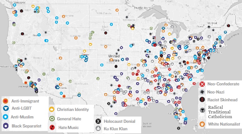 Southern Poverty Law Center Hate Map