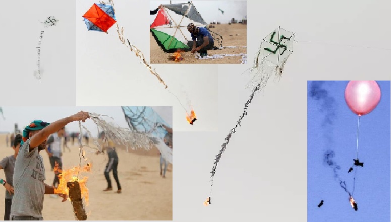 Collection of Hamas Incendiary Kites and Balloons